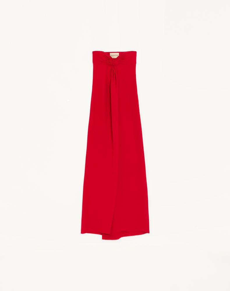 strapless open back dress Annette Red Straight-leg Pants – MOISELLE main image 1
