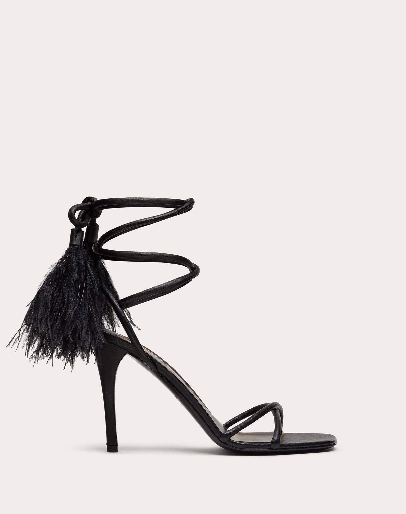 valentino feather heels