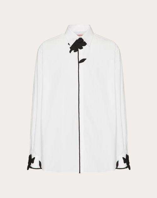 CAMISA MANGA LARGA DE POPELINA DE ALGODÓN CON