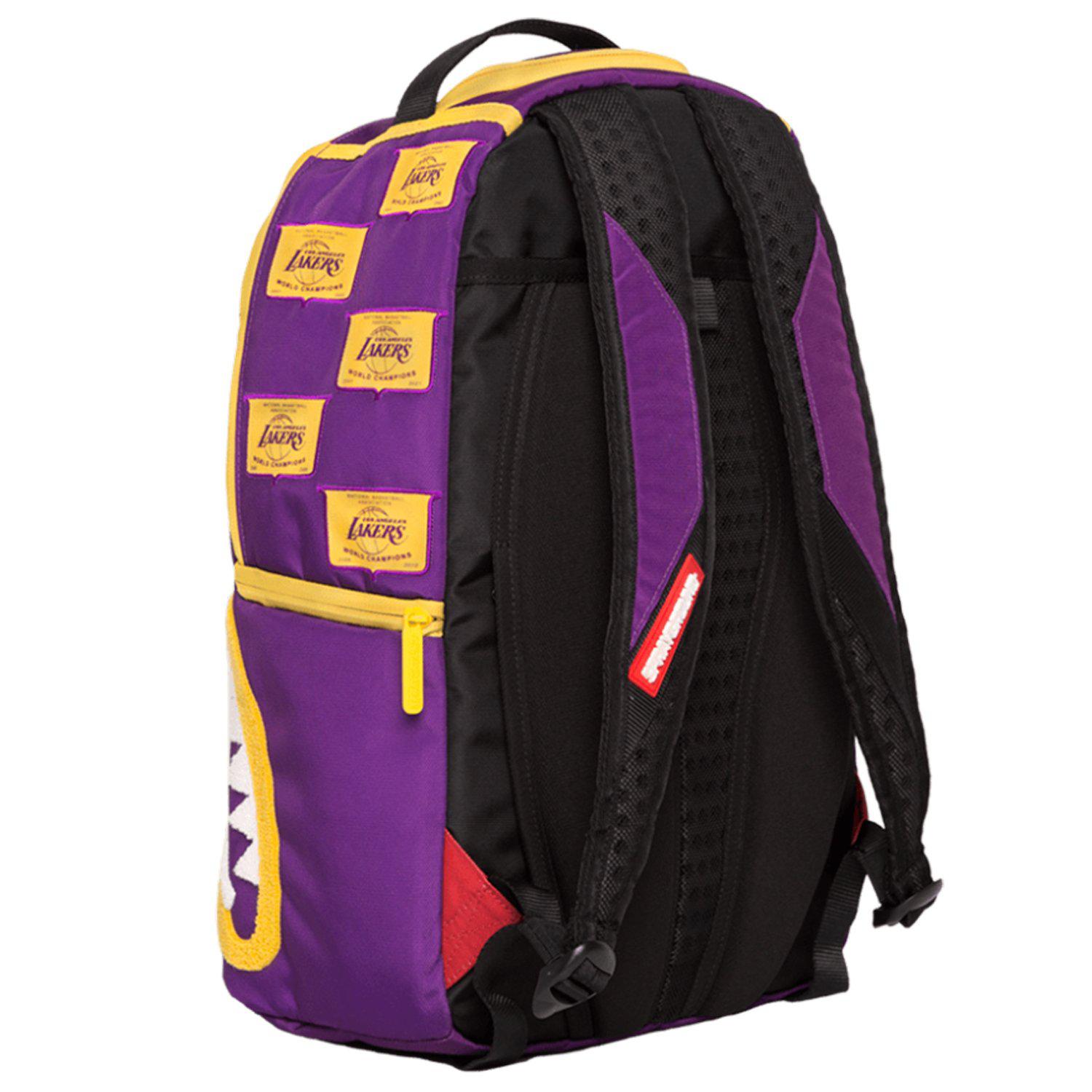 Sprayground Synthetic Nba Lab Lakers Patches Backpack Lyst