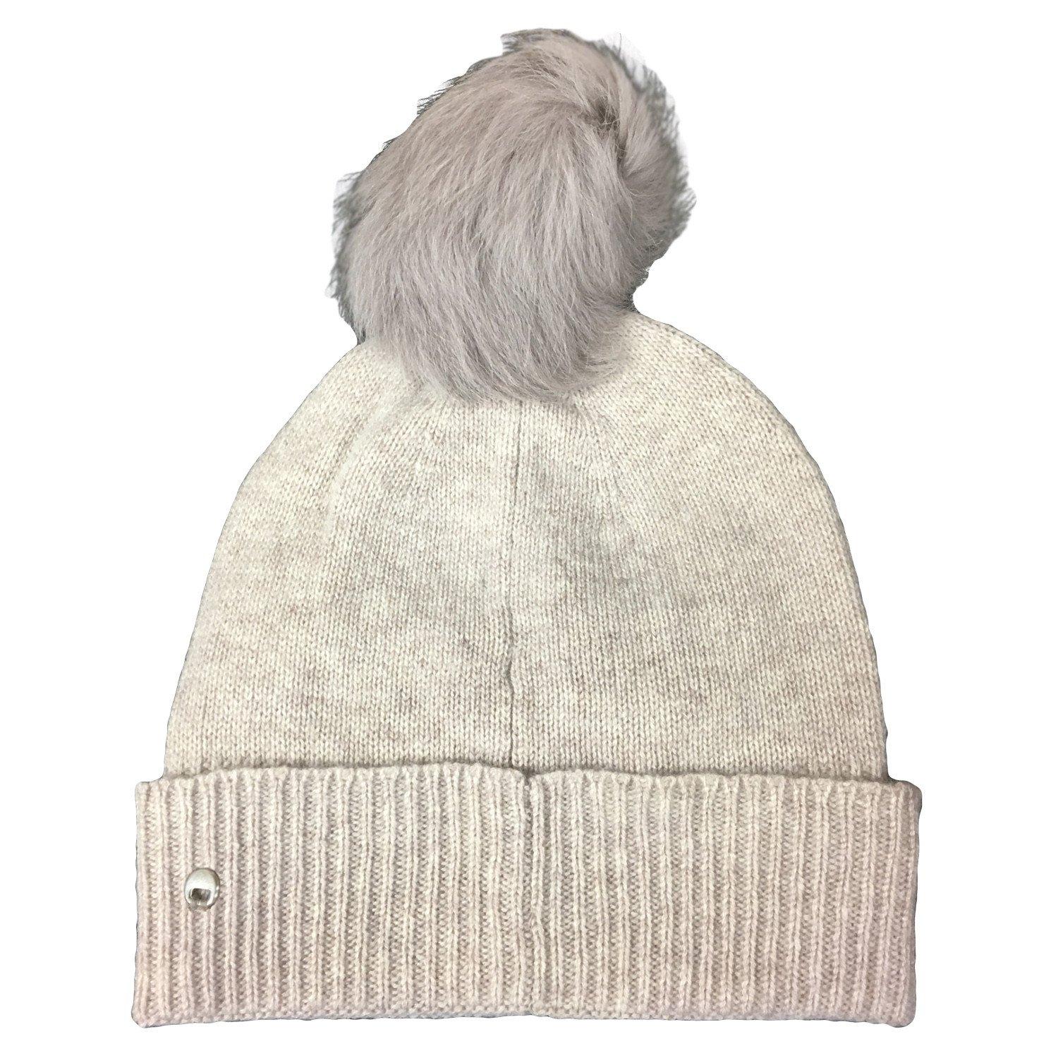 UGG Fur Cuff Pom Beanie Lyst