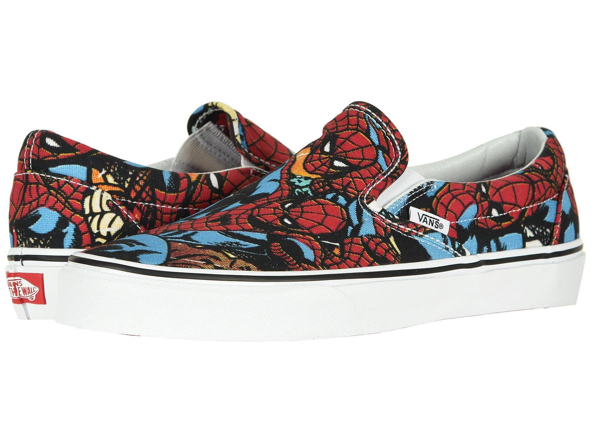 marvel vans slip on