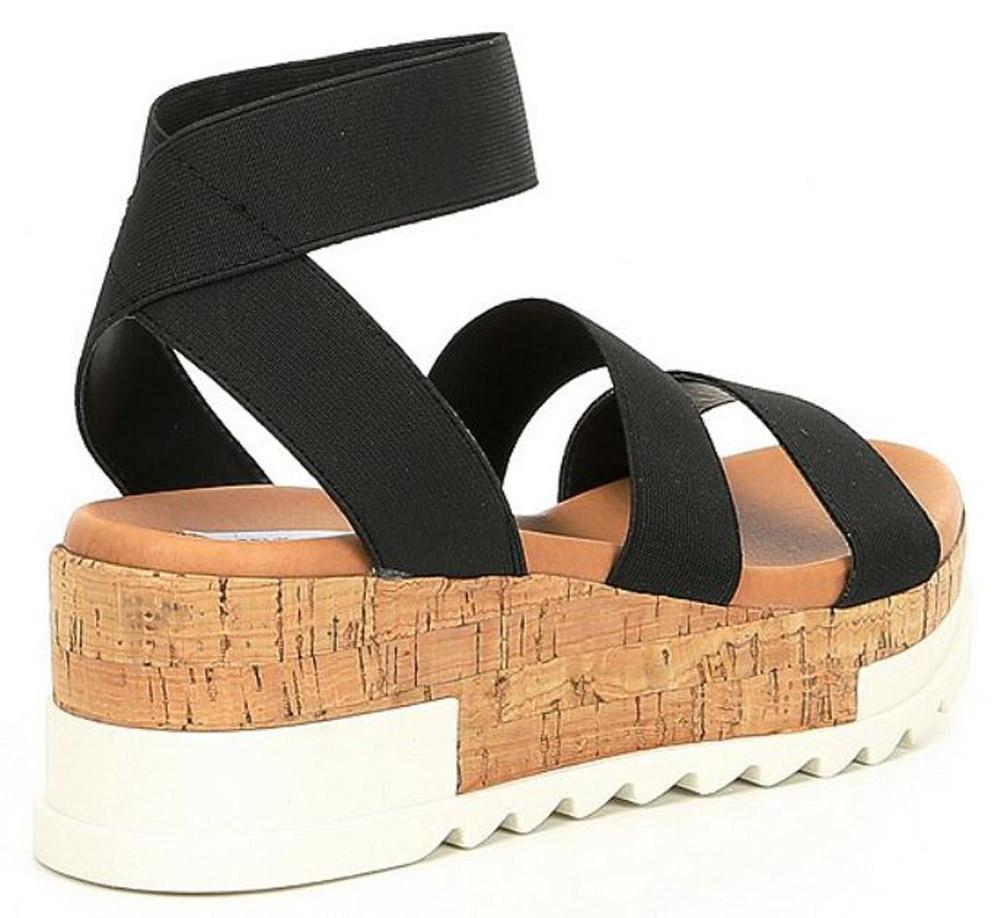 bandi elastic cork flatform sandals