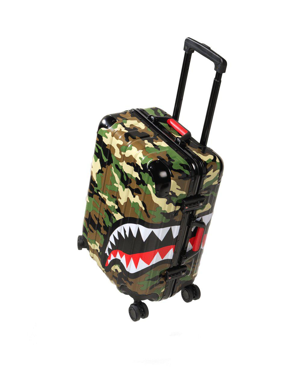 camo hard suitcase