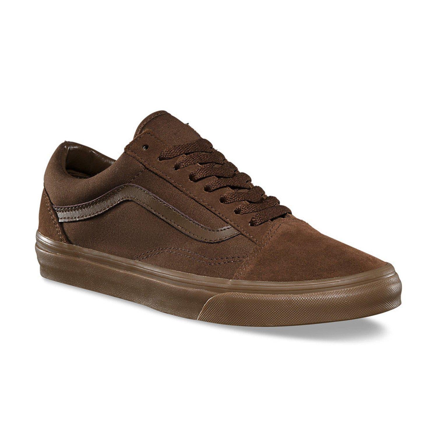 Vans Suede Canvas Old Skool Shoes in Brown for Men | Lyst