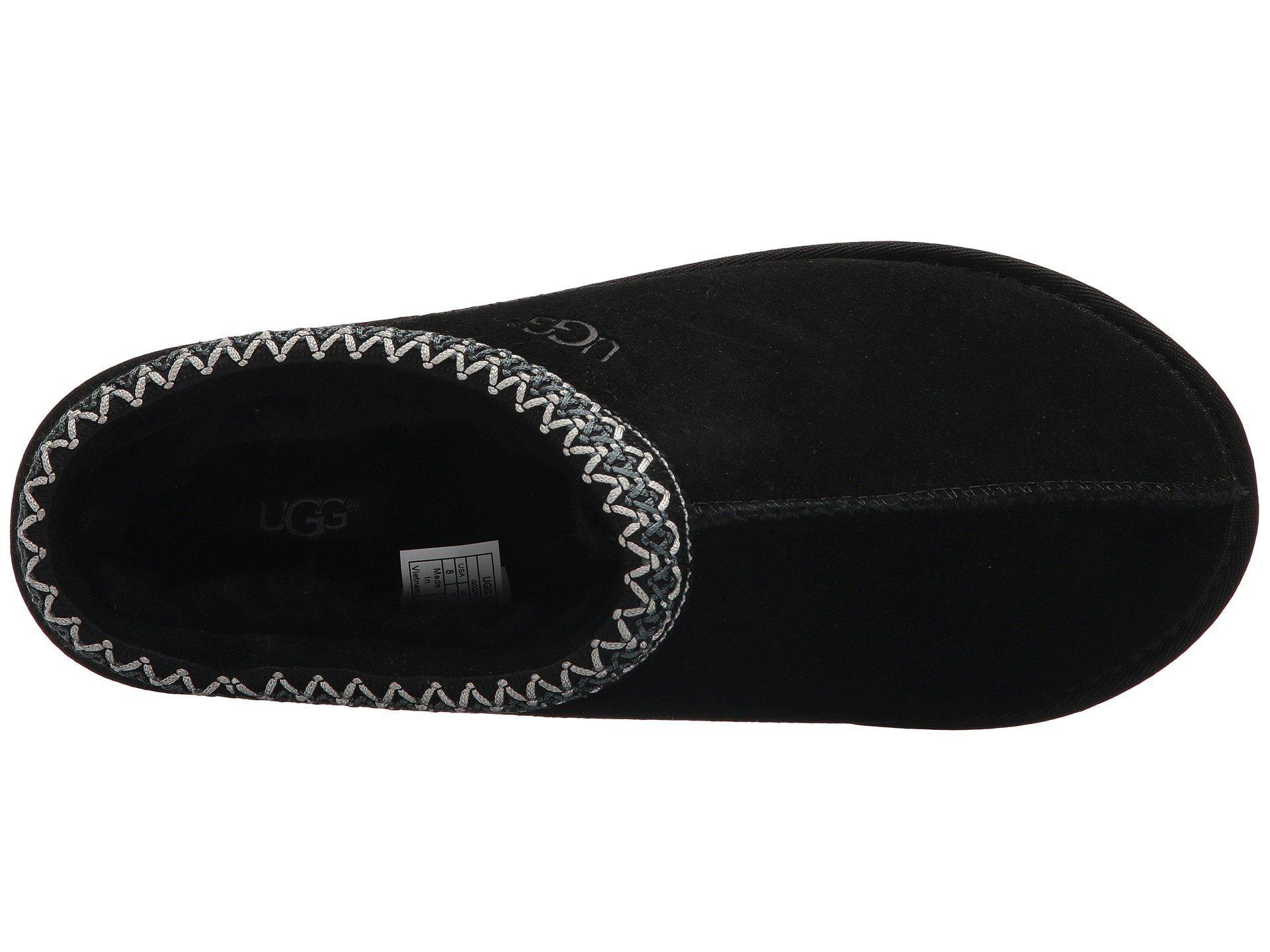 ugg black tasman slippers men's