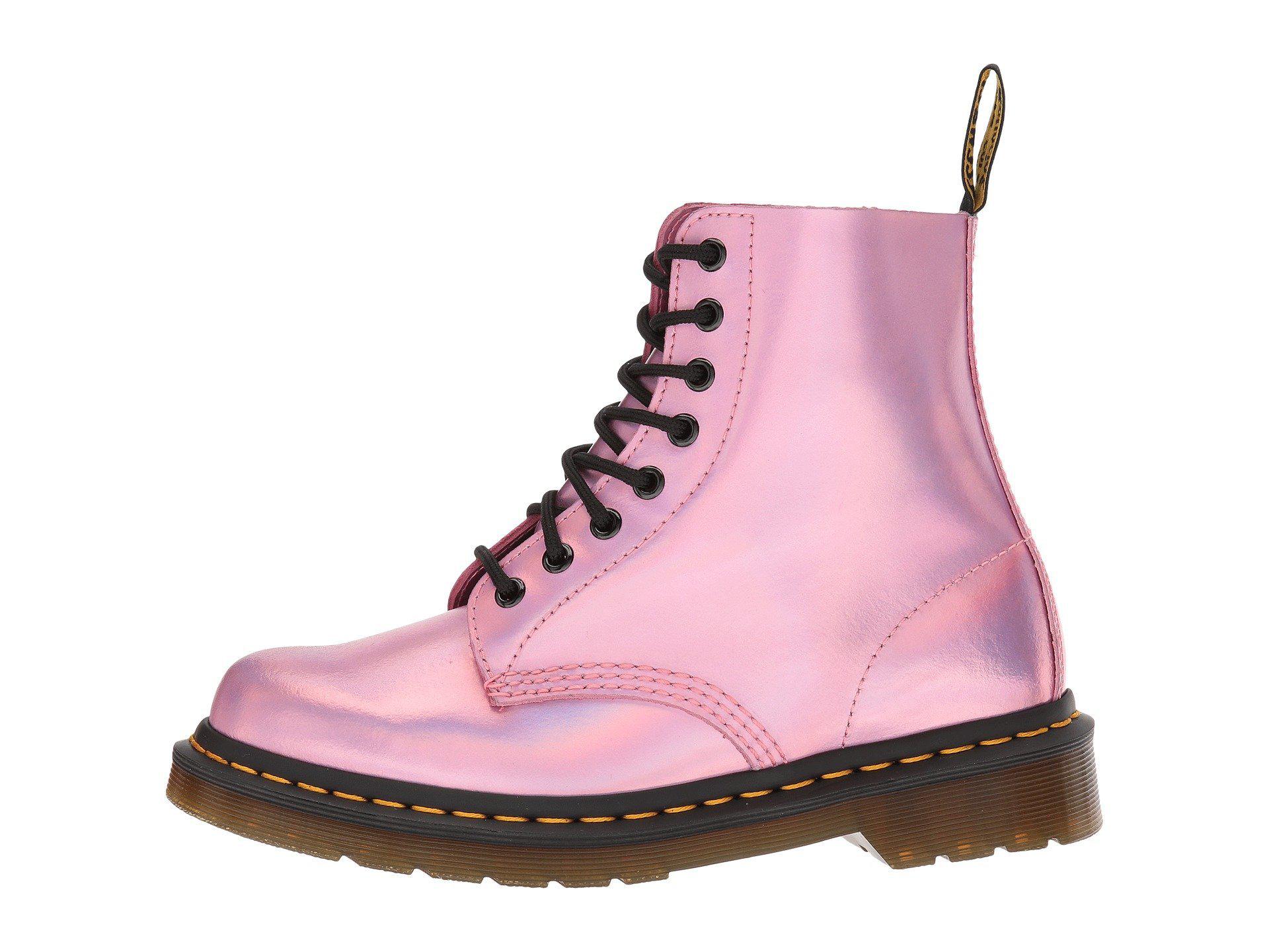 rose gold vegan doc martens