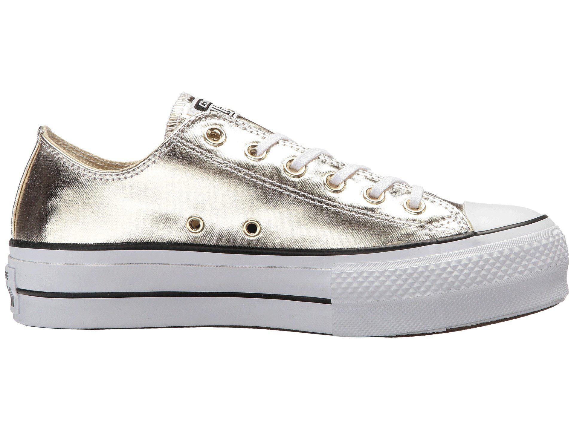 Converse Canvas Chuck Taylor All Star Lift Ox in White - Lyst
