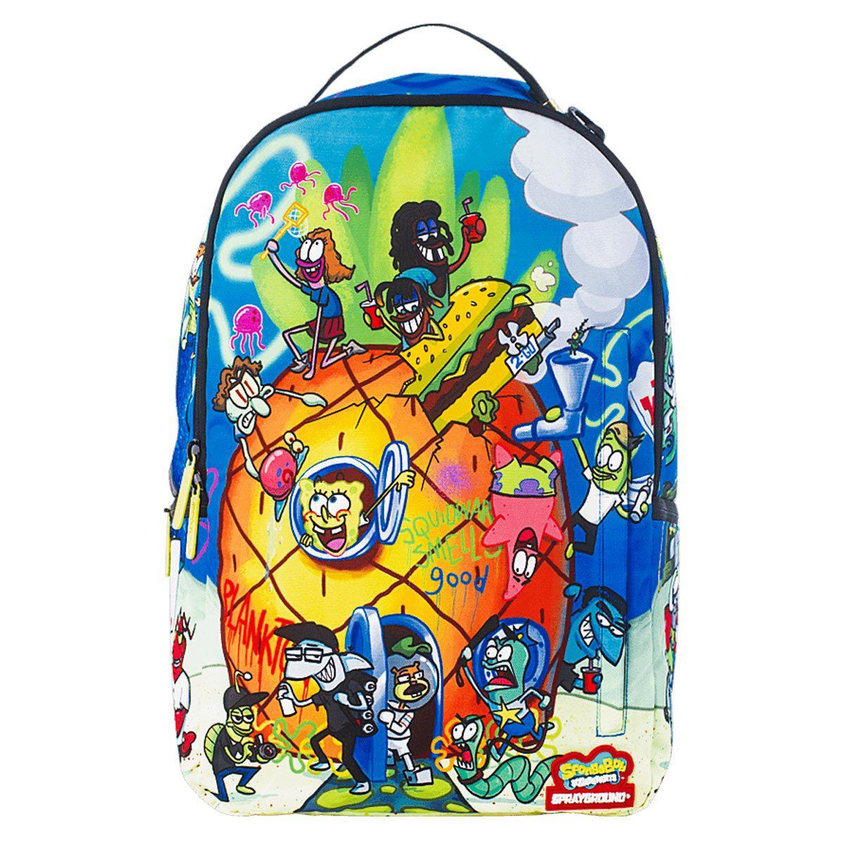 Sprayground Synthetic Spongebob Pineapple Party Backpack in Blue Lyst