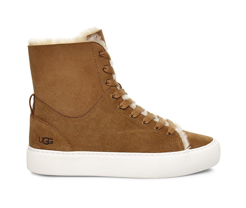 beven genuine shearling high top sneaker