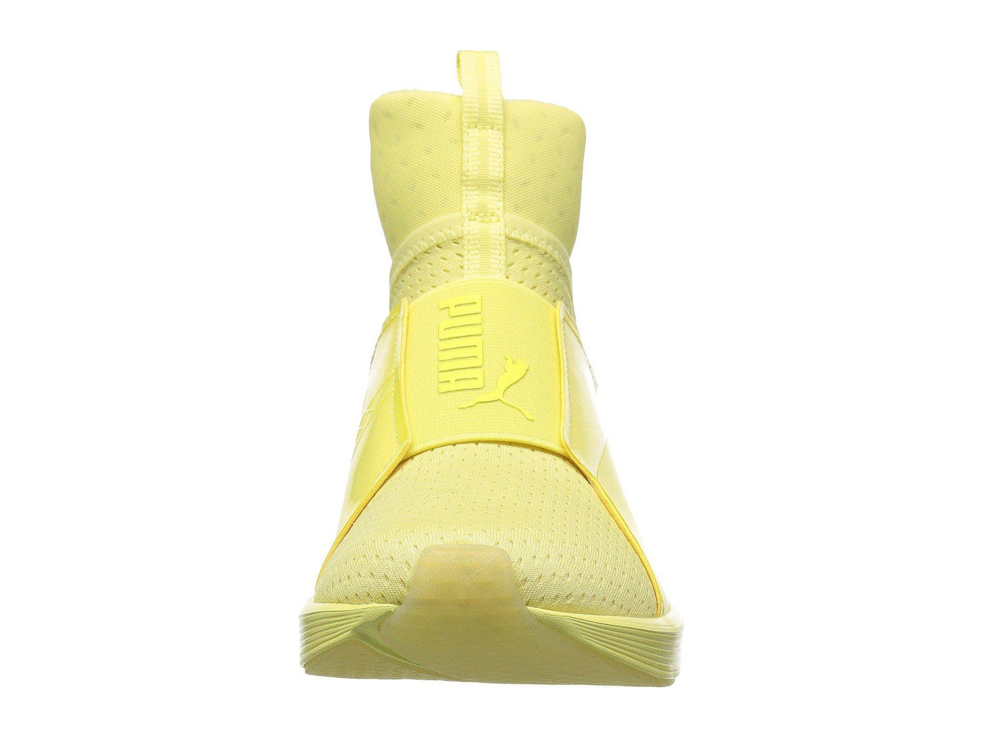 PUMA Rubber Fierce Bright Mesh Cross-trainer Shoe in Yellow - Lyst