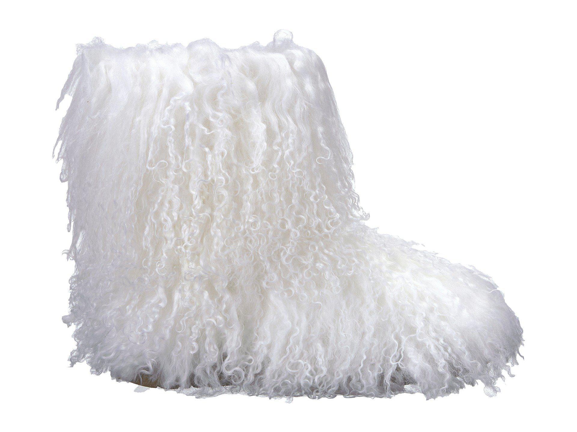 white ugg fluff momma boots