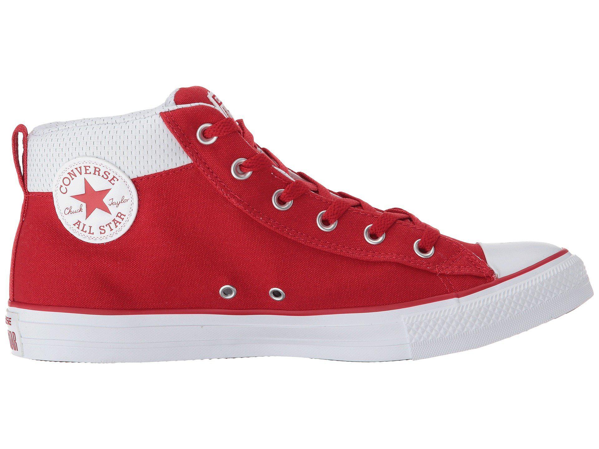converse with red face on side