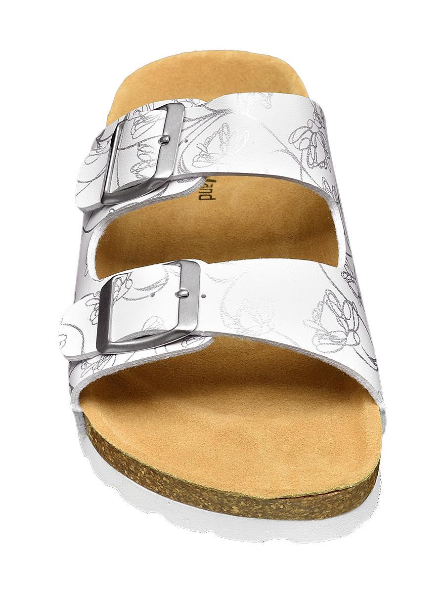 leren dames slippers met voetbed