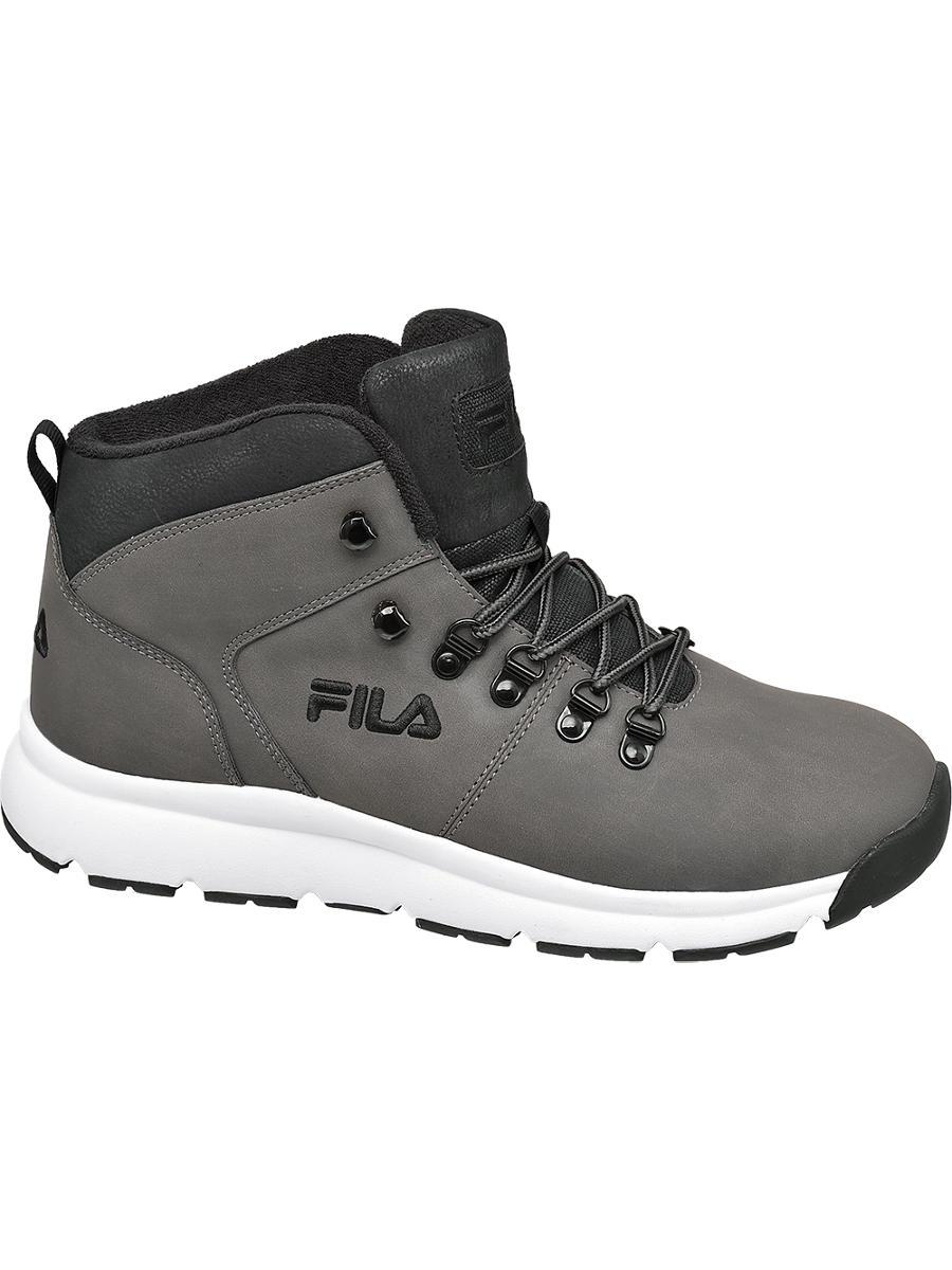 Fila Rubber Grijze Hoge Sneaker in het Grijs voor heren - Lyst