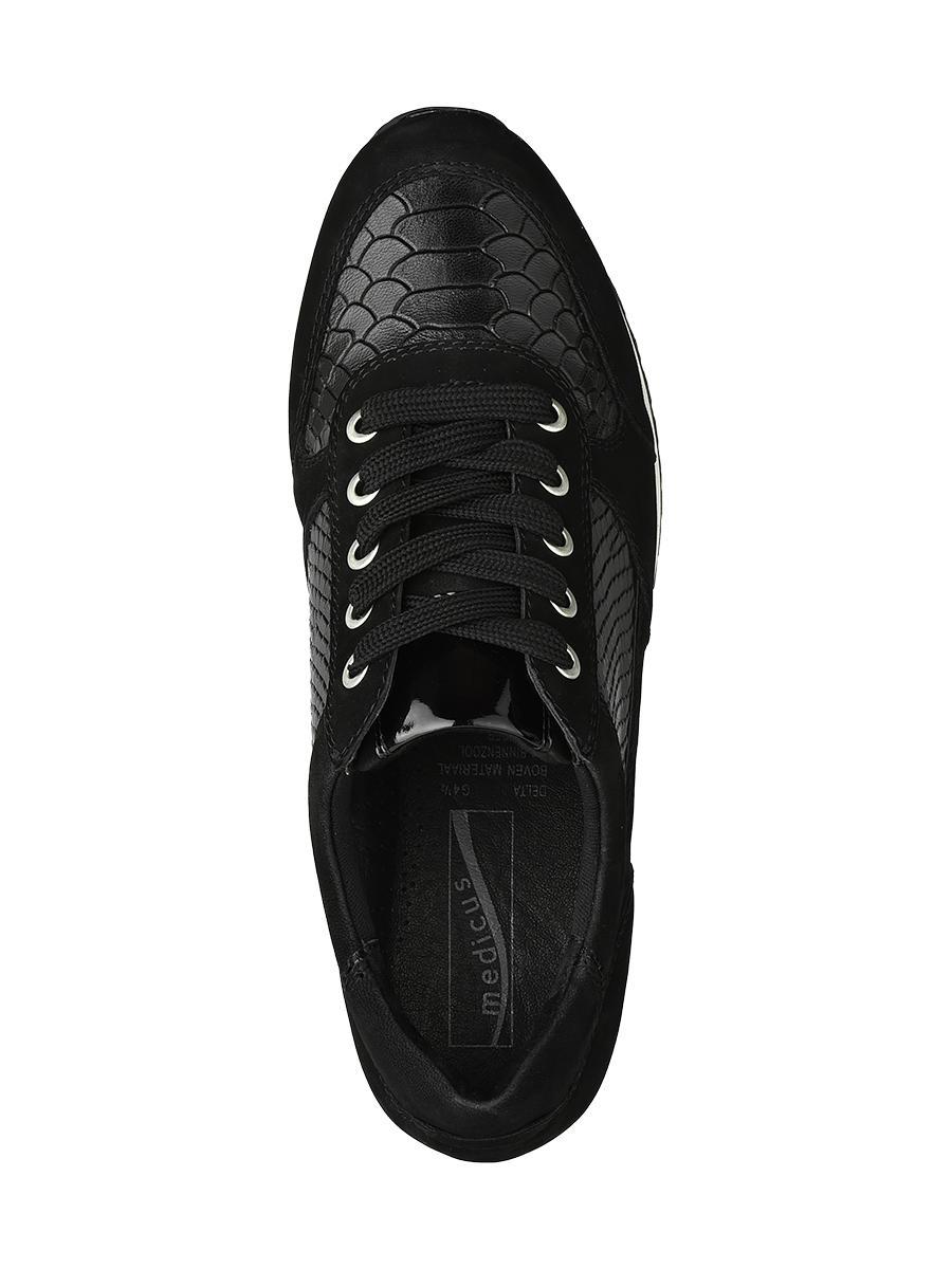 Medicus Rubber E Leren Sneaker Slangenprint in het Zwart - Lyst