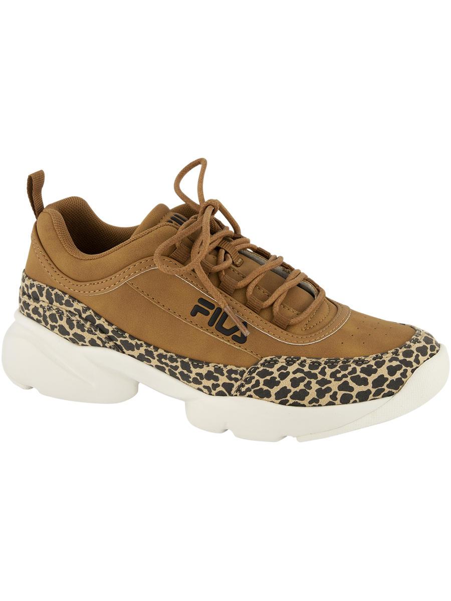 Fila E Chunky Sneaker Panterprint in het Bruin - Lyst
