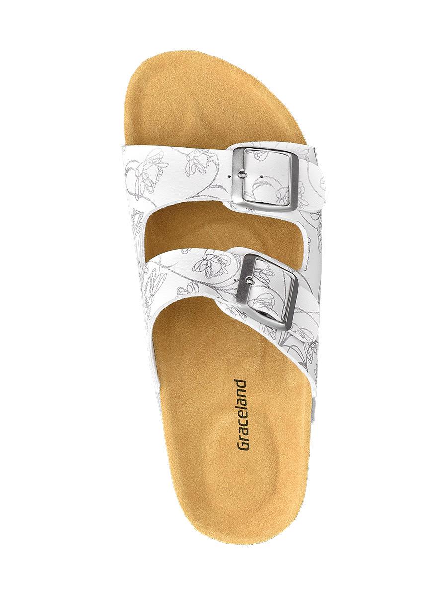 leren dames slippers met voetbed