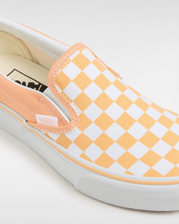 Vans Checkerboard Classic Slip-On Platform Shoes in Orange Lyst UK