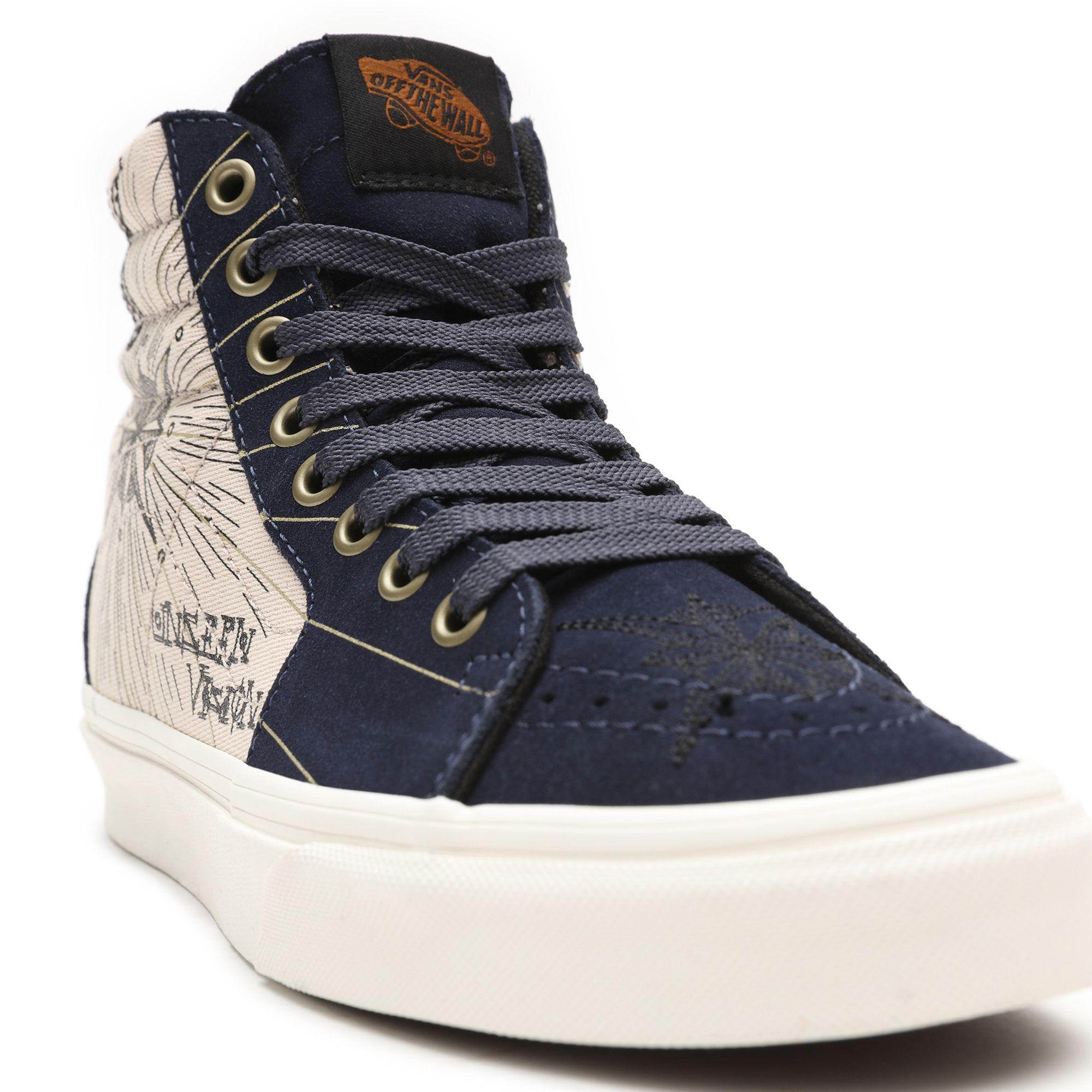 Vans Suède Mystic Sk8-hi Schoenen in het Blauw | Lyst NL