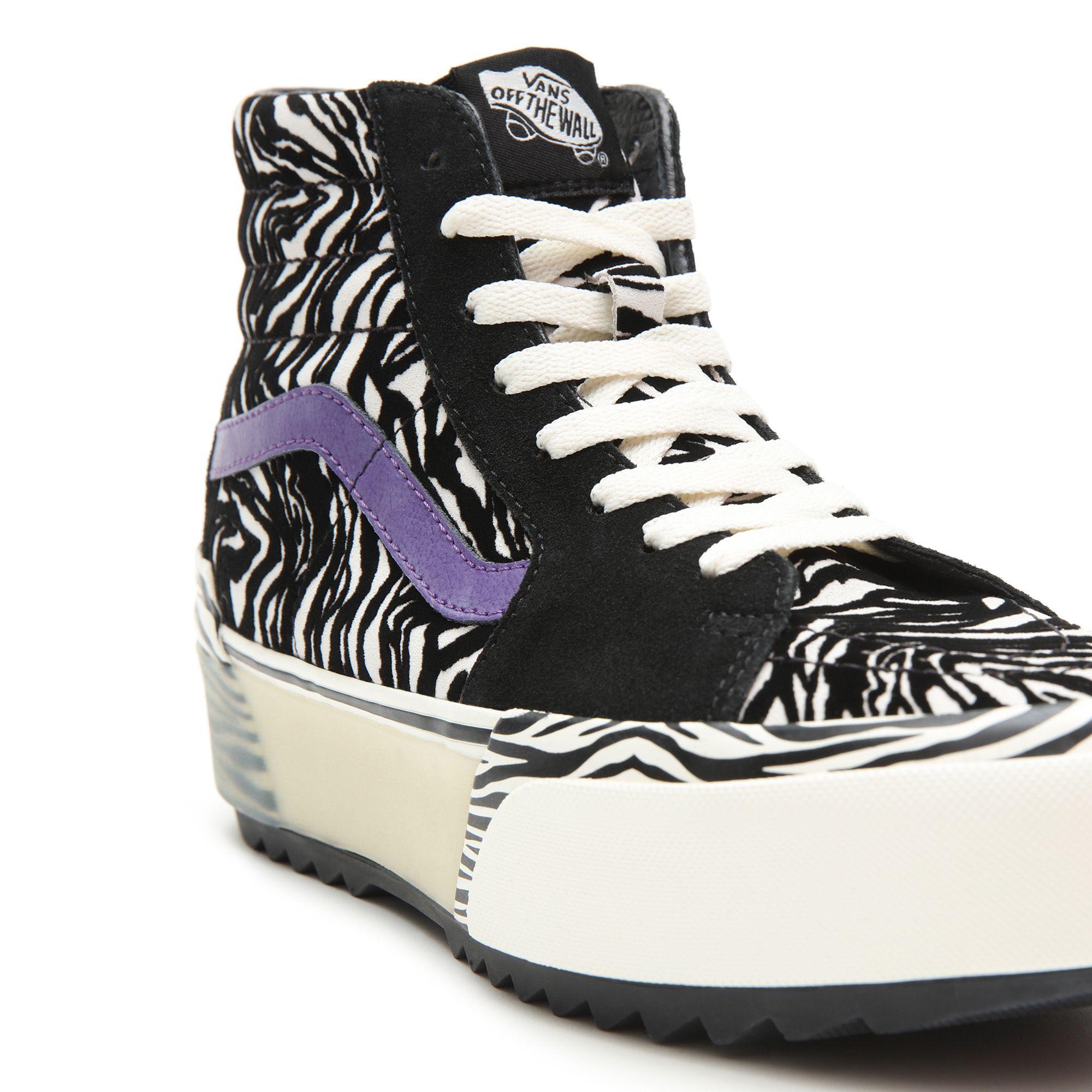 Zapatillas Zebra Sk8-hi Stacked Vans de Caucho de color Negro | Lyst