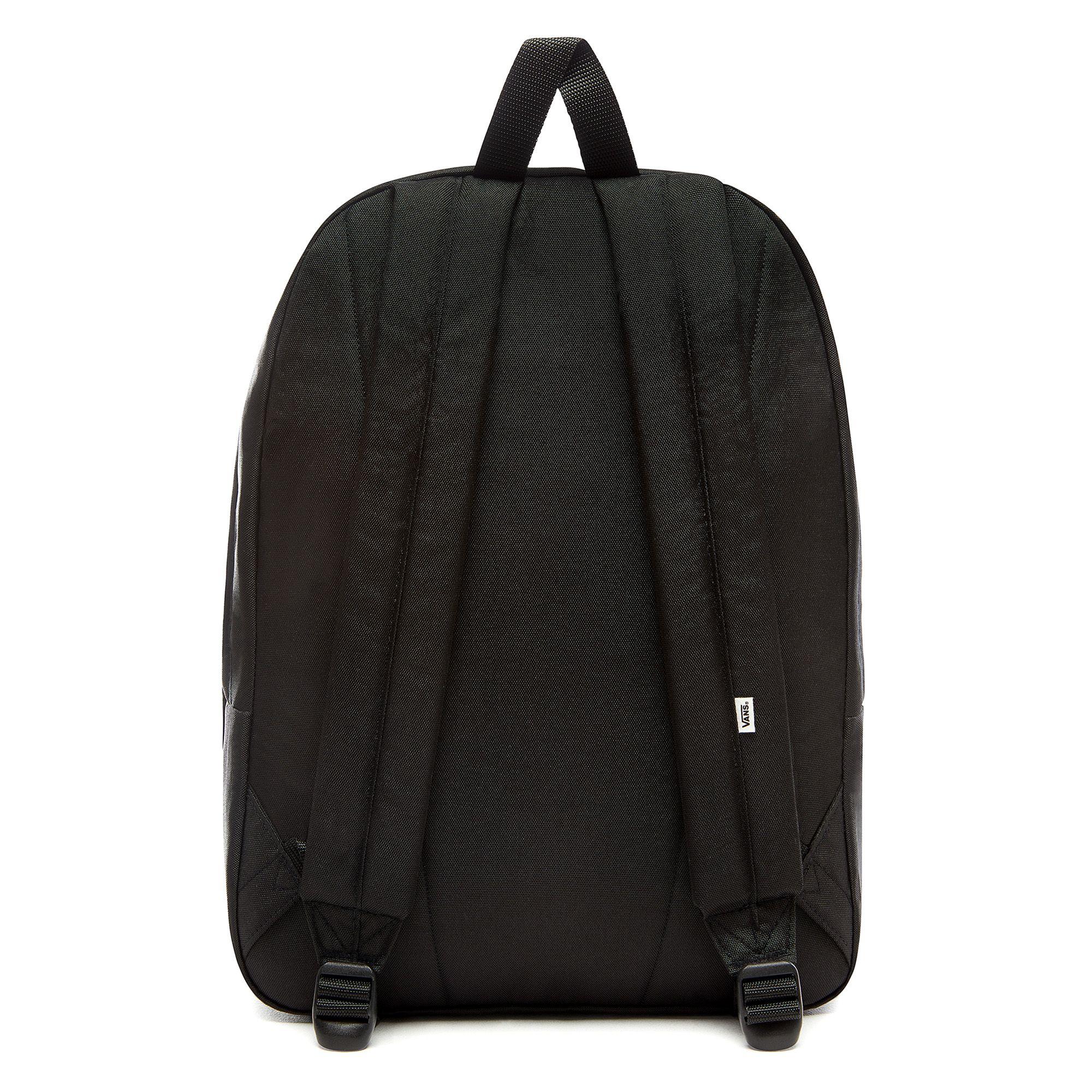 vans realm backpack black rose