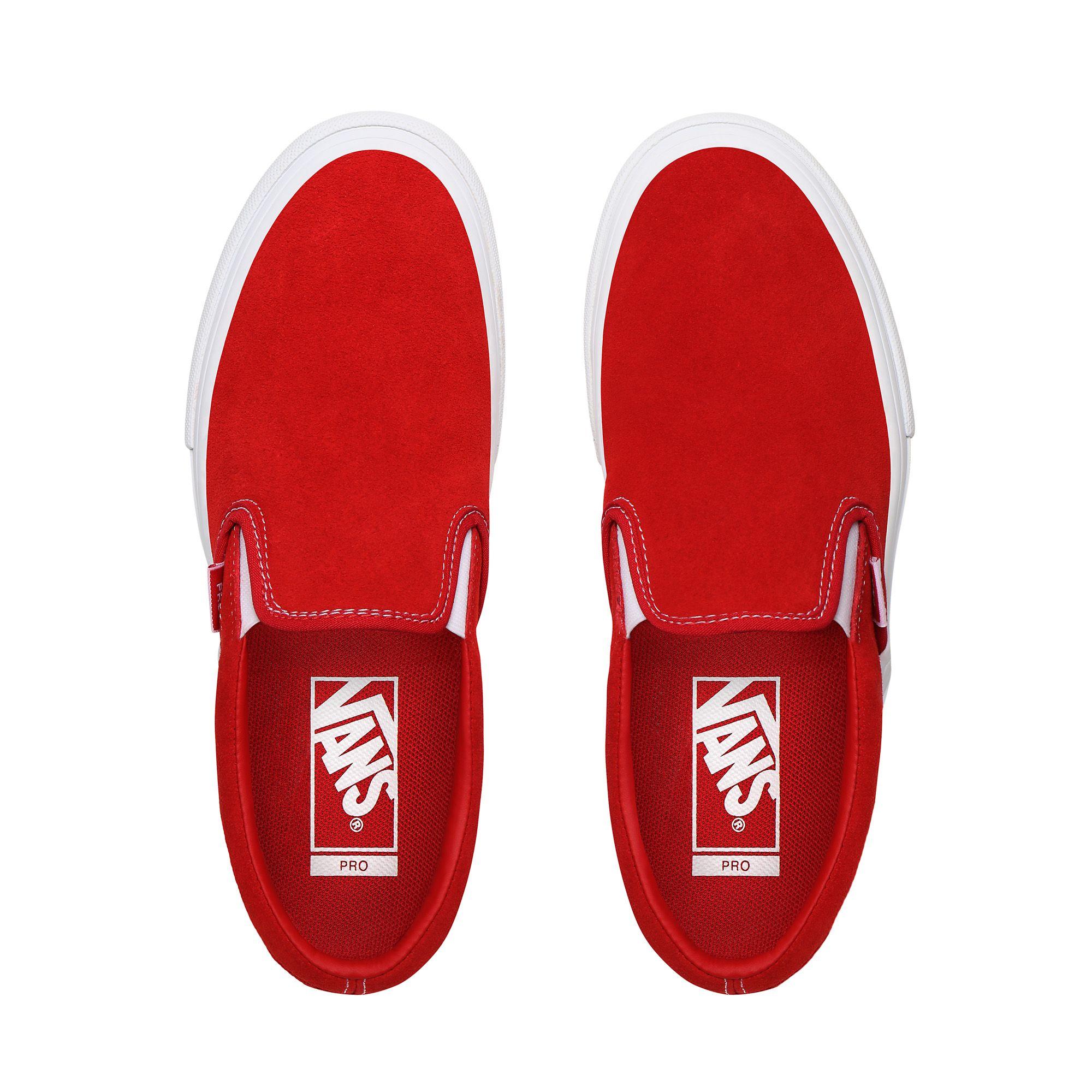 vans rouge daim