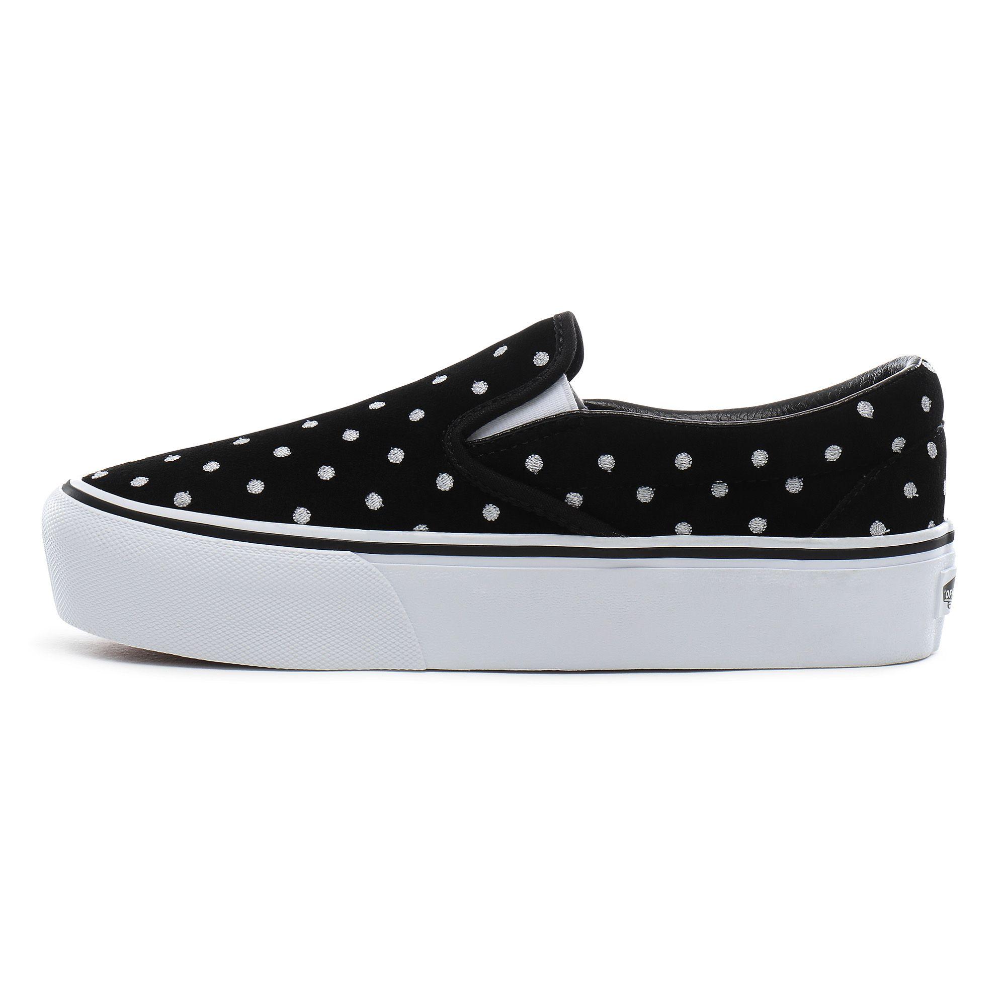 Zapatillas Classic Slip-on Slip-on Con Plataforma Y Estampado De Lunares  Vans de Ante de color Negro | Lyst