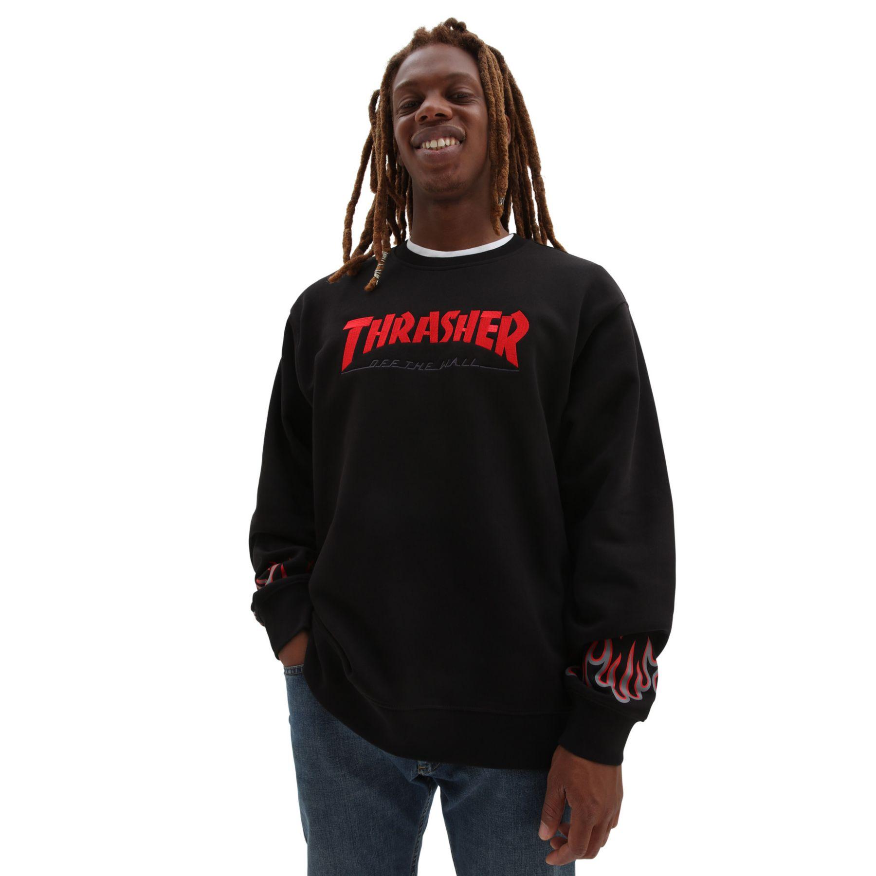 Vans X Thrasher Crew Sweatshirt in Black for | UK