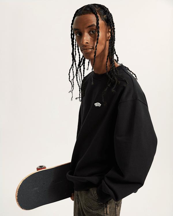 Vans Style 76 Ii Crew Sweatshirt in Black for Men Lyst UK