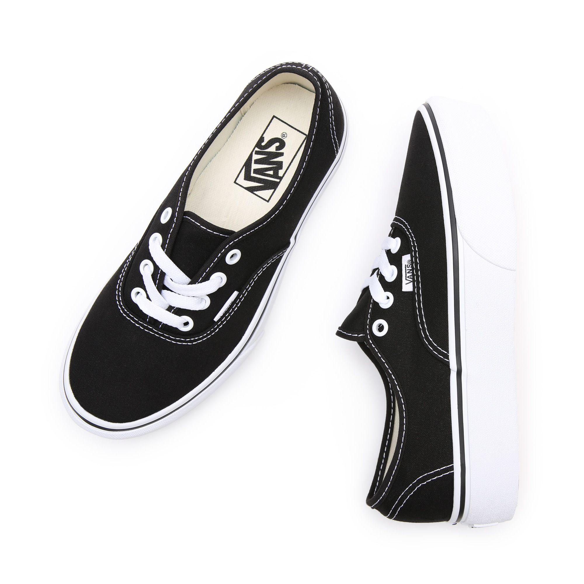vans authentic negras plataforma