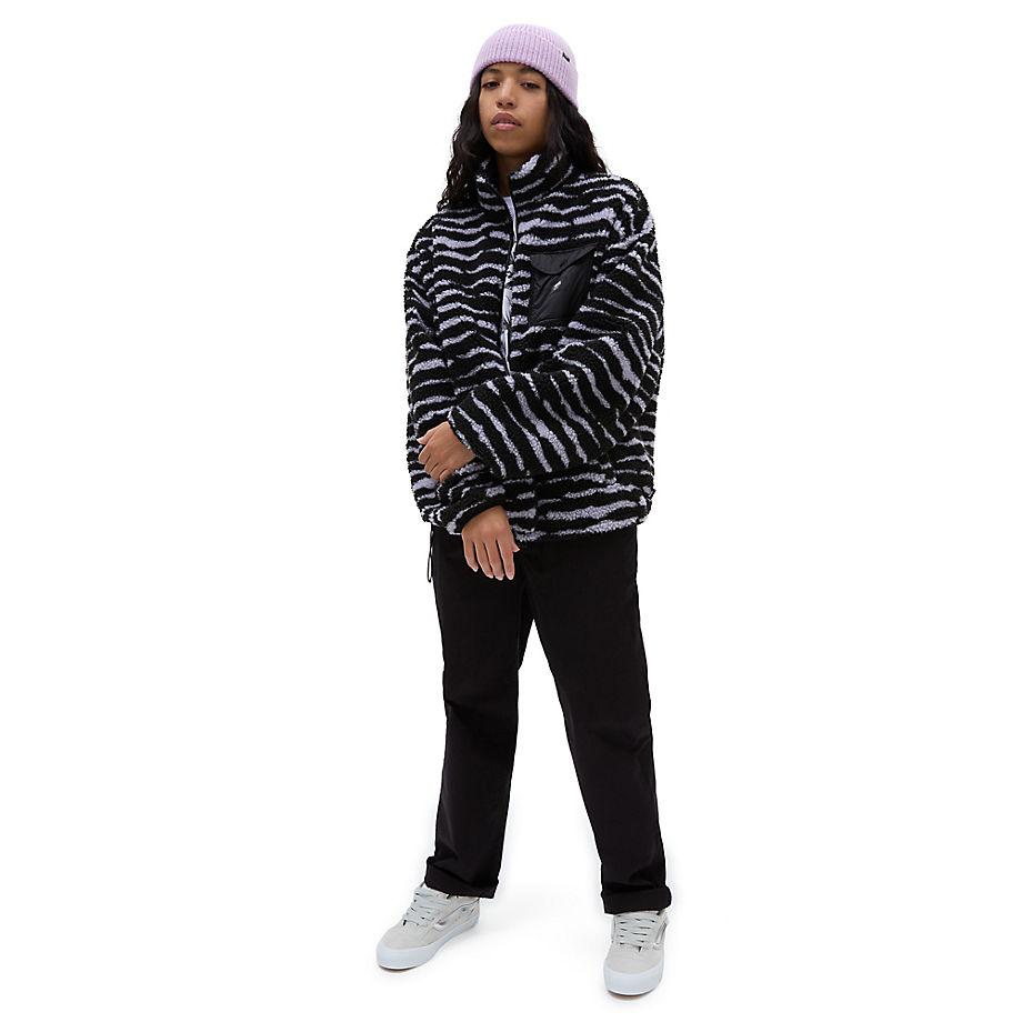 Veste Striped Sherpa Vans en coloris Noir Lyst