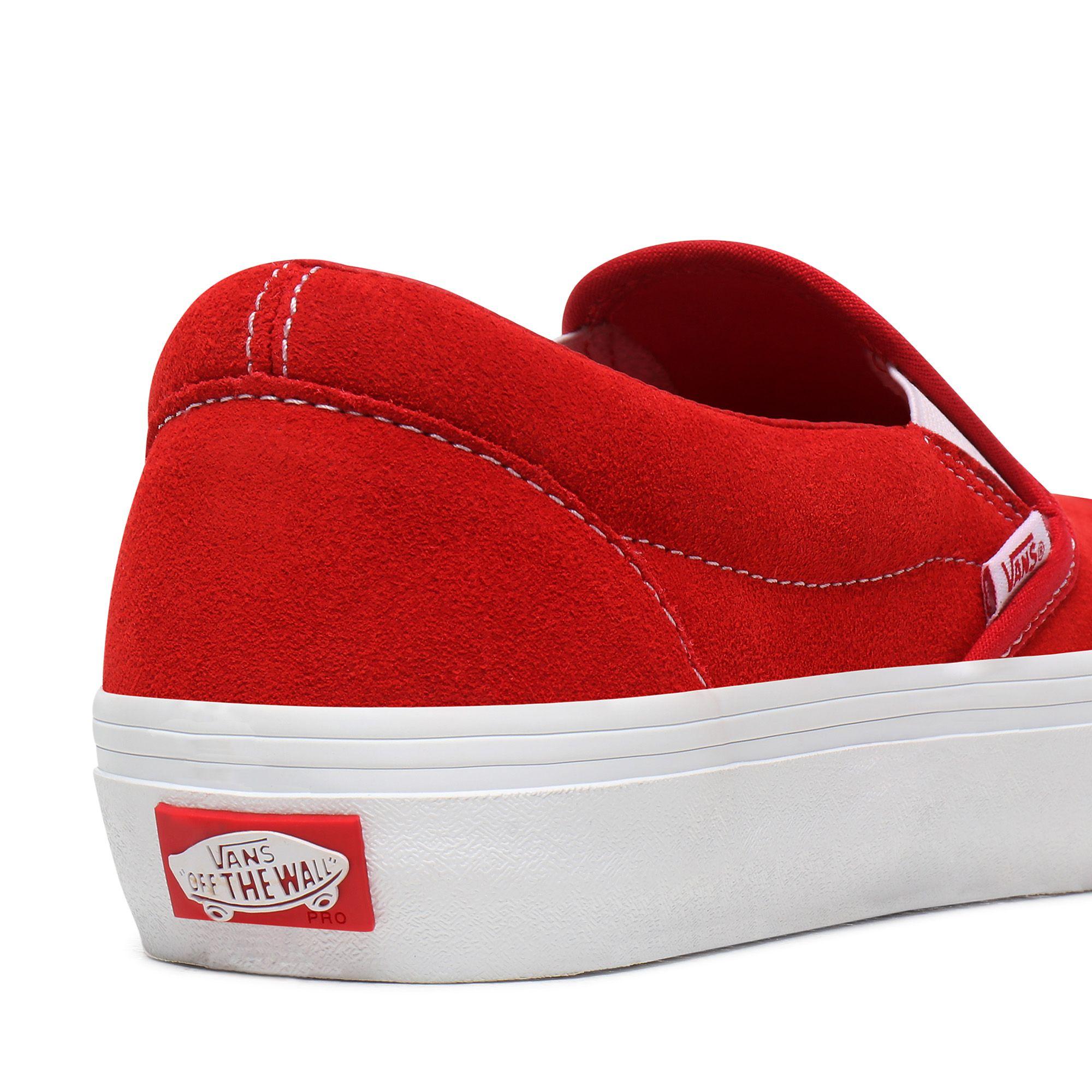 vans rouge daim