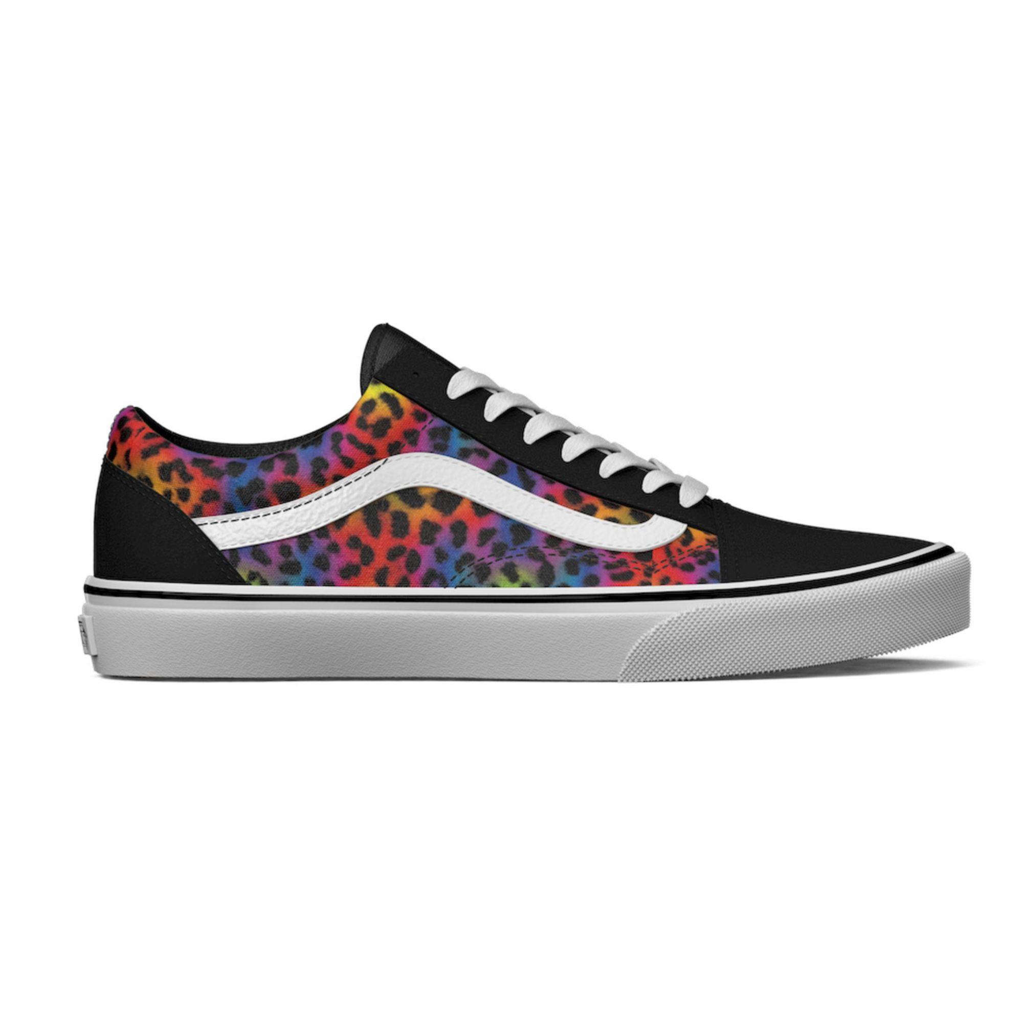 vans rainbow leopard print
