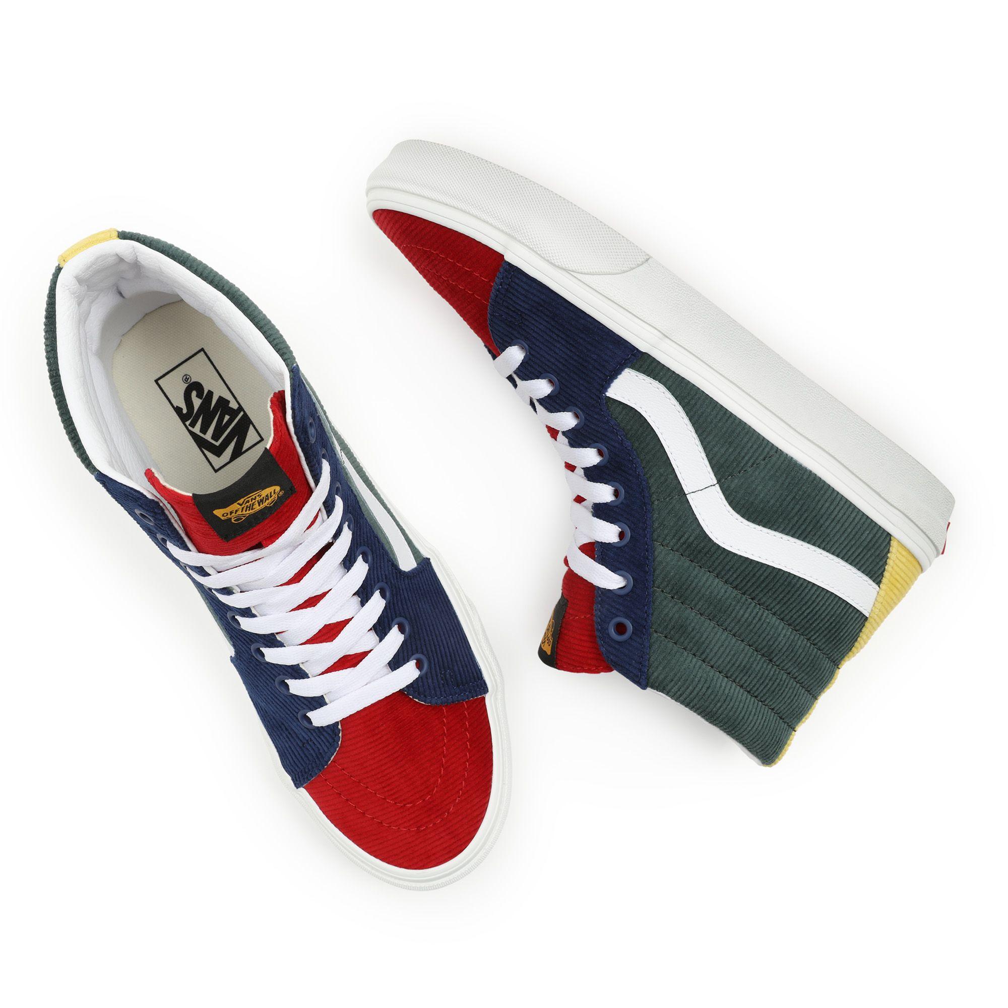 vans shoes high top colorful