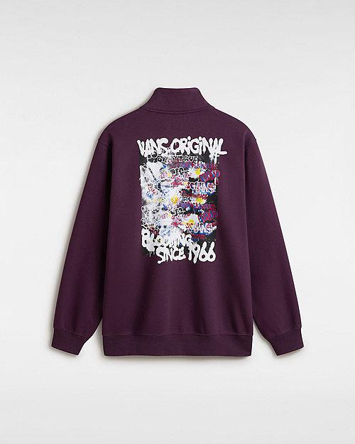 Vans Og Flower Spray Loose Half Zip Sweatshirt in Purple for Men Lyst UK