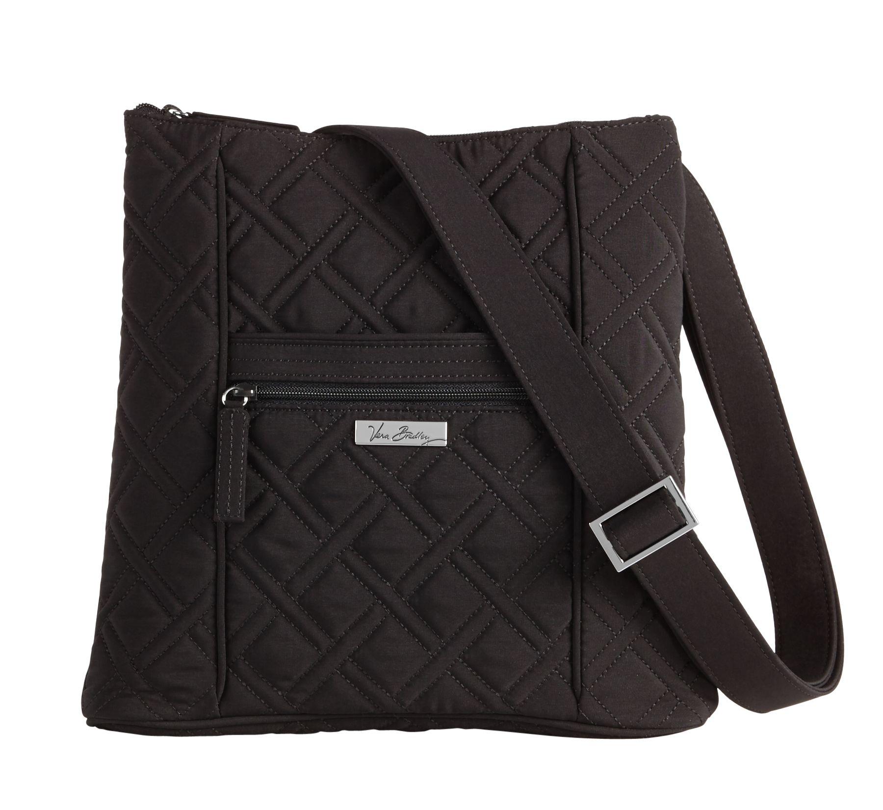 vera bradley black messenger bag