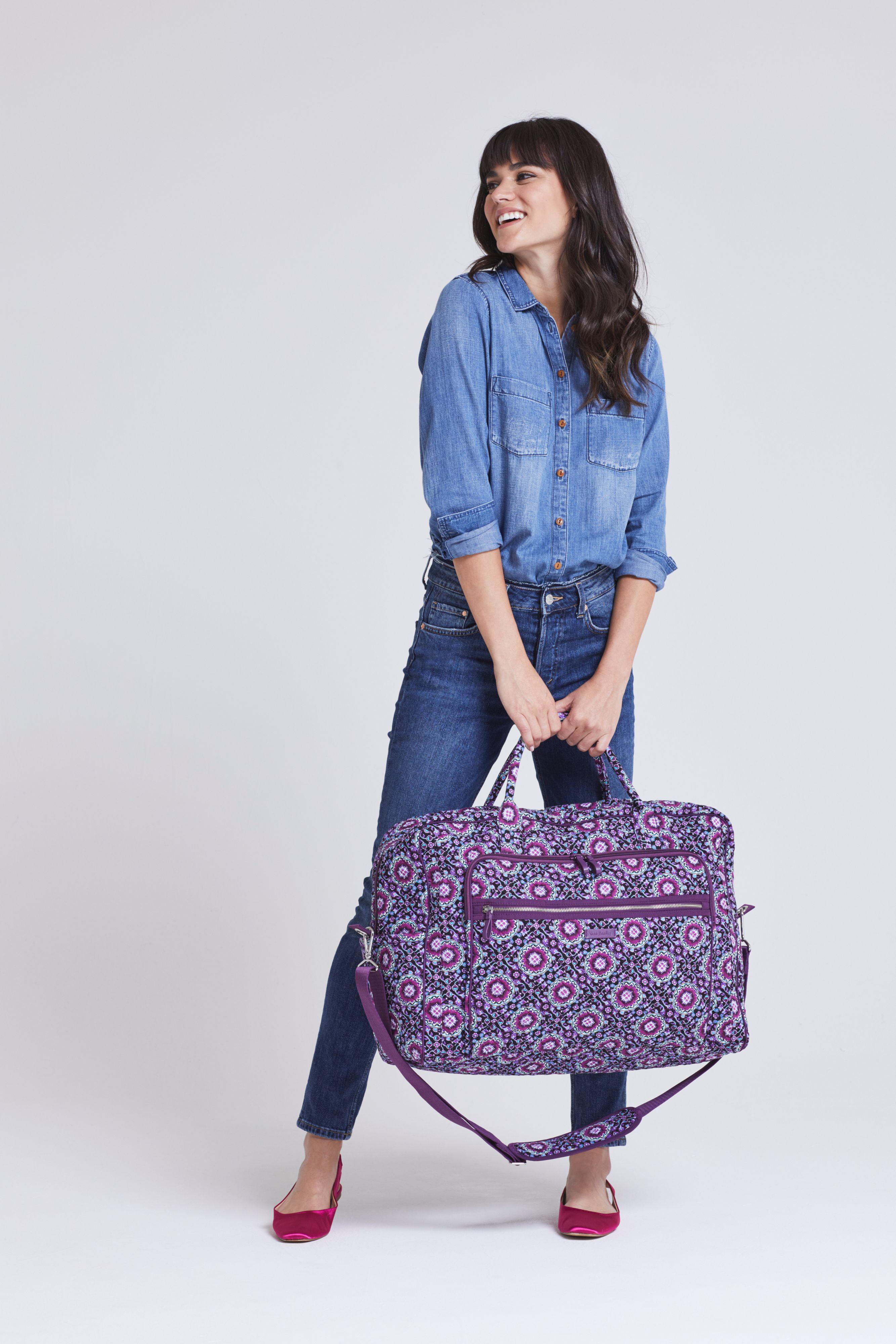 vera bradley iconic grand weekender travel bag