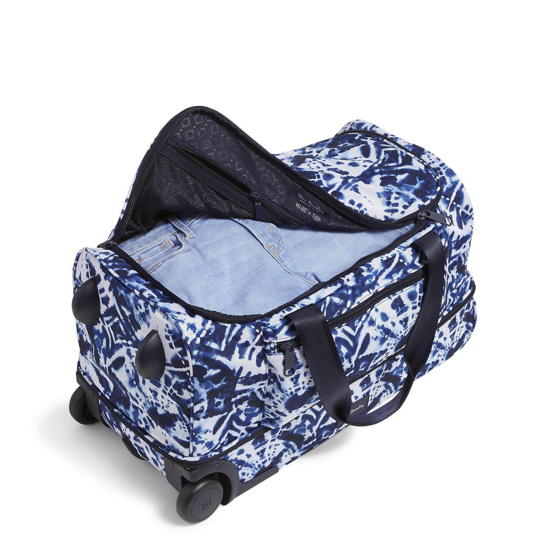 Vera Bradley Foldable Rolling Duffel Bag in Blue Lyst