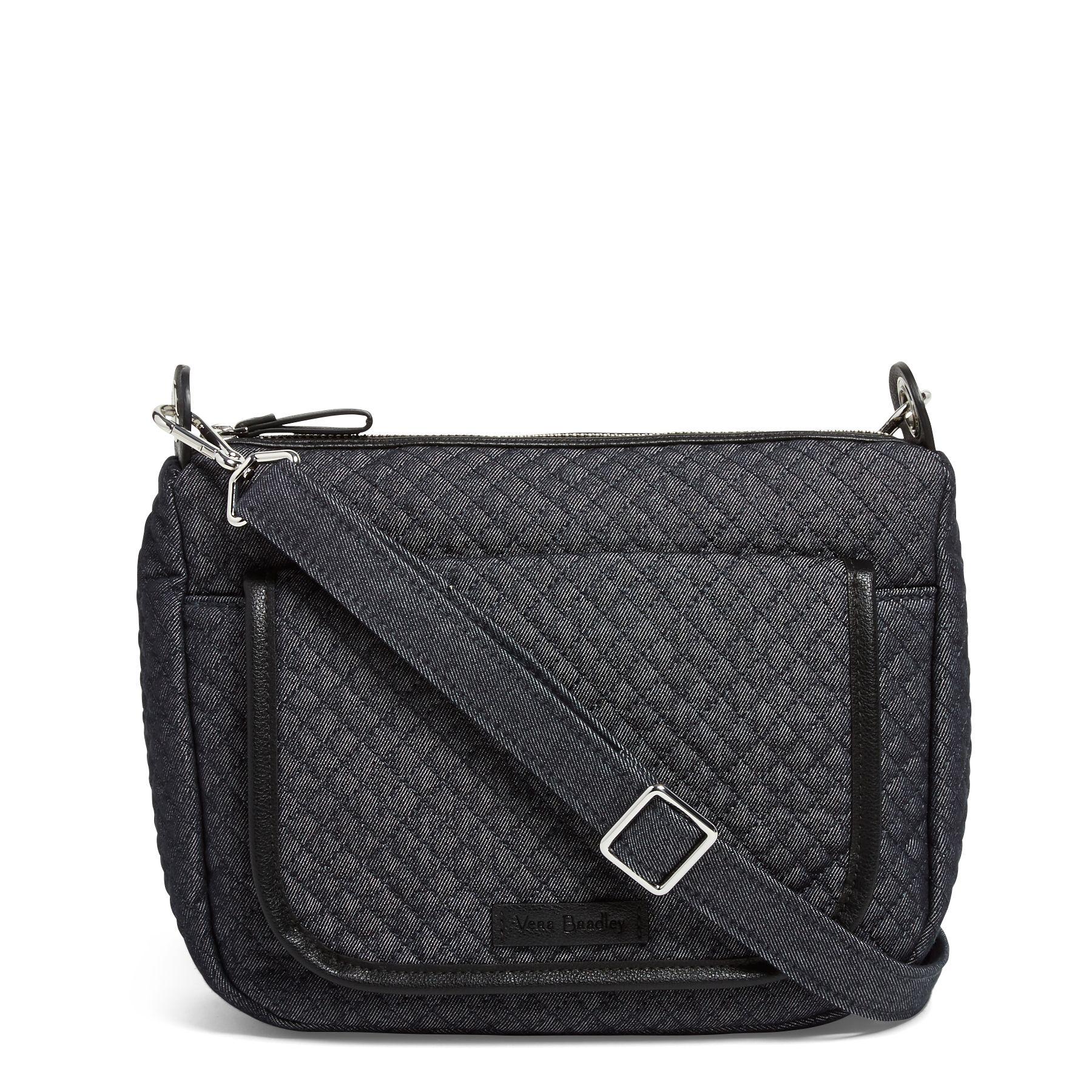 Vera Bradley Denim Carson Mini Shoulder Bag in Black Lyst