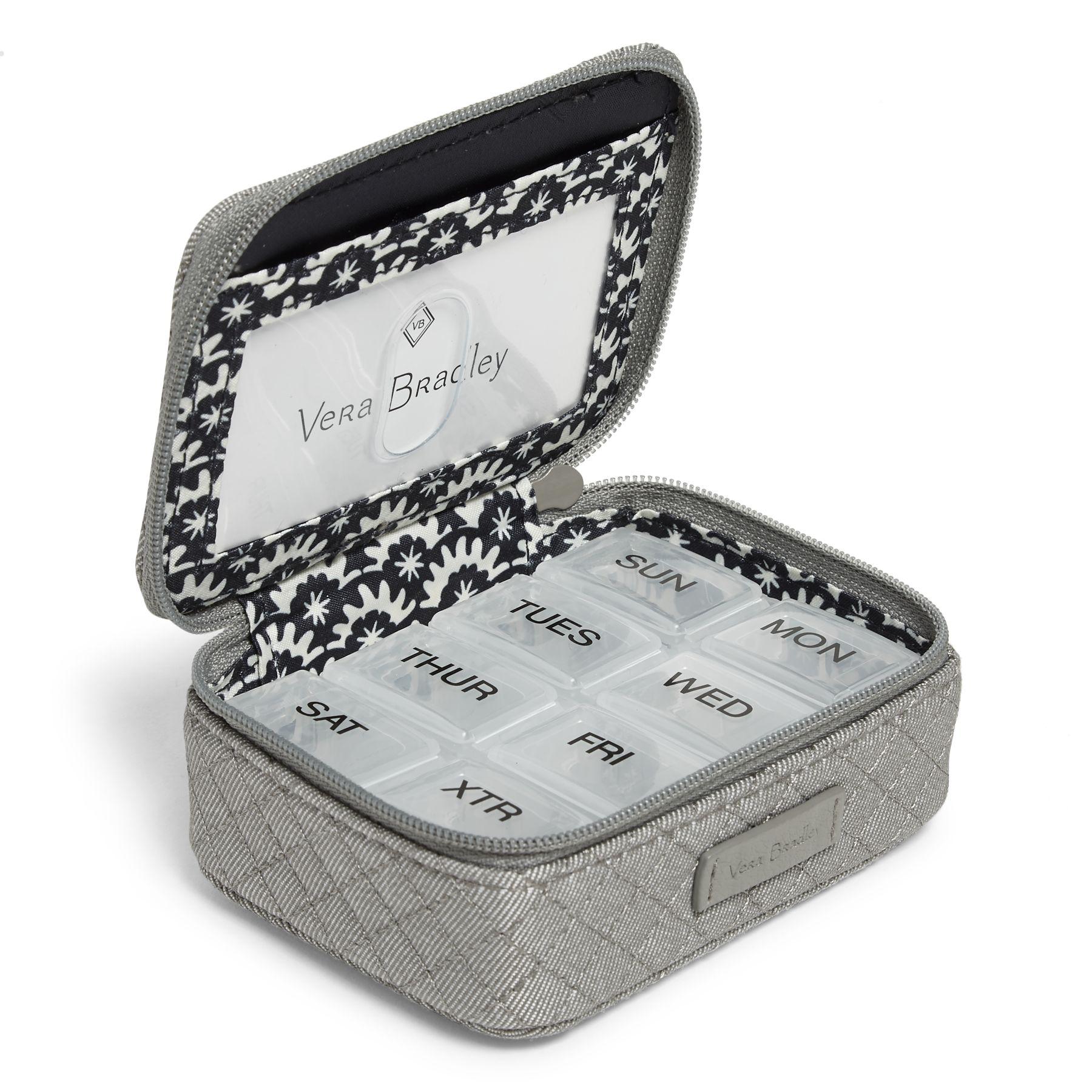 Vera Bradley Denim Iconic Travel Pill Case in Denim Gray (Gray) Lyst