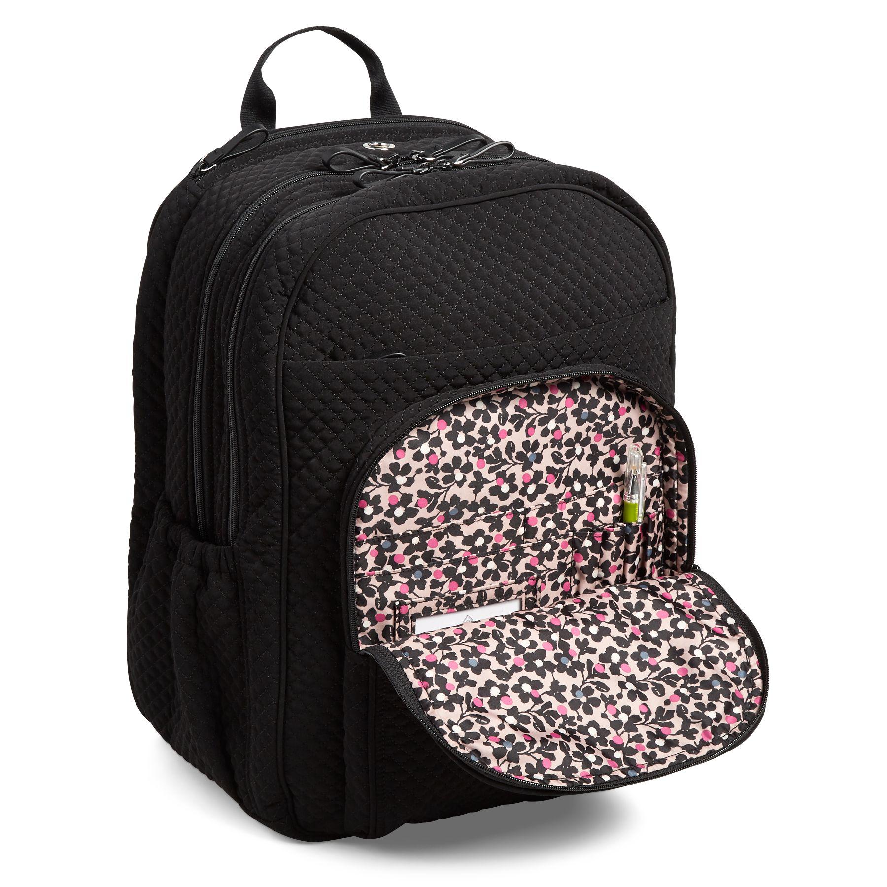 Vera Bradley Iconic Xl Campus Backpack in Black - Lyst