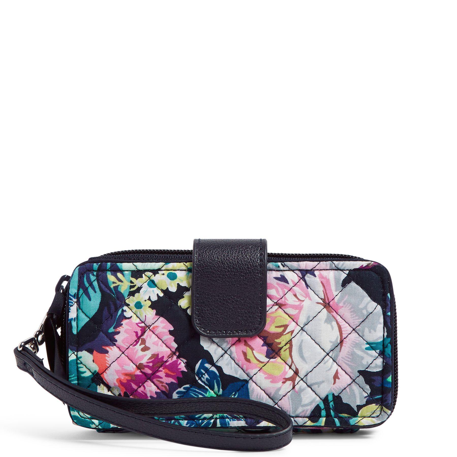 Vera Bradley Cotton Rfid Smartphone Wristlet in Blue Lyst