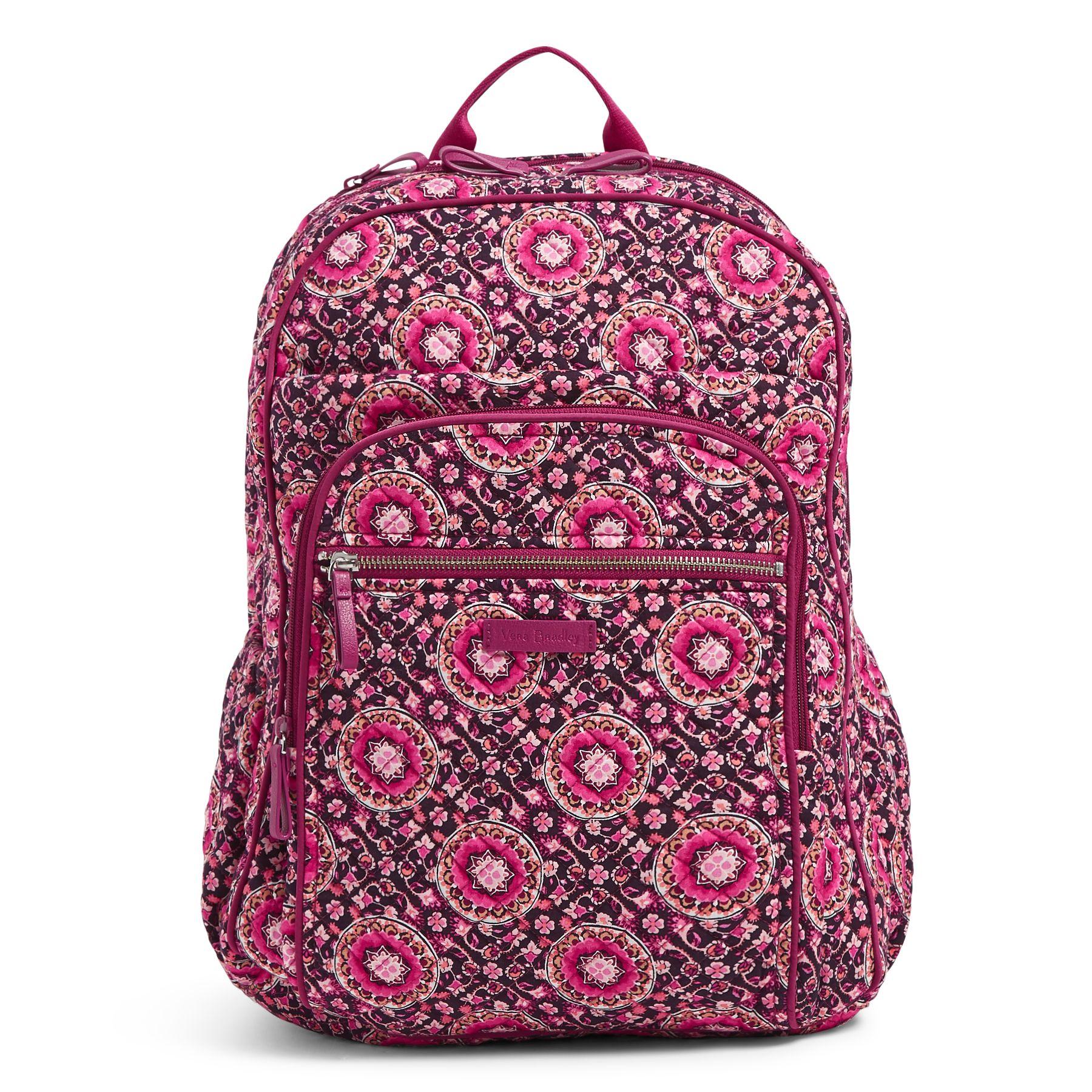 Vera Bradley Cotton Xl Campus Backpack in Pink Lyst