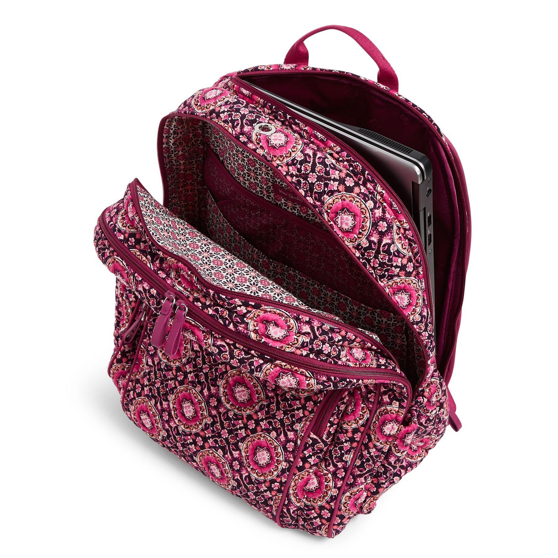 Vera Bradley Cotton Xl Campus Backpack in Pink Lyst