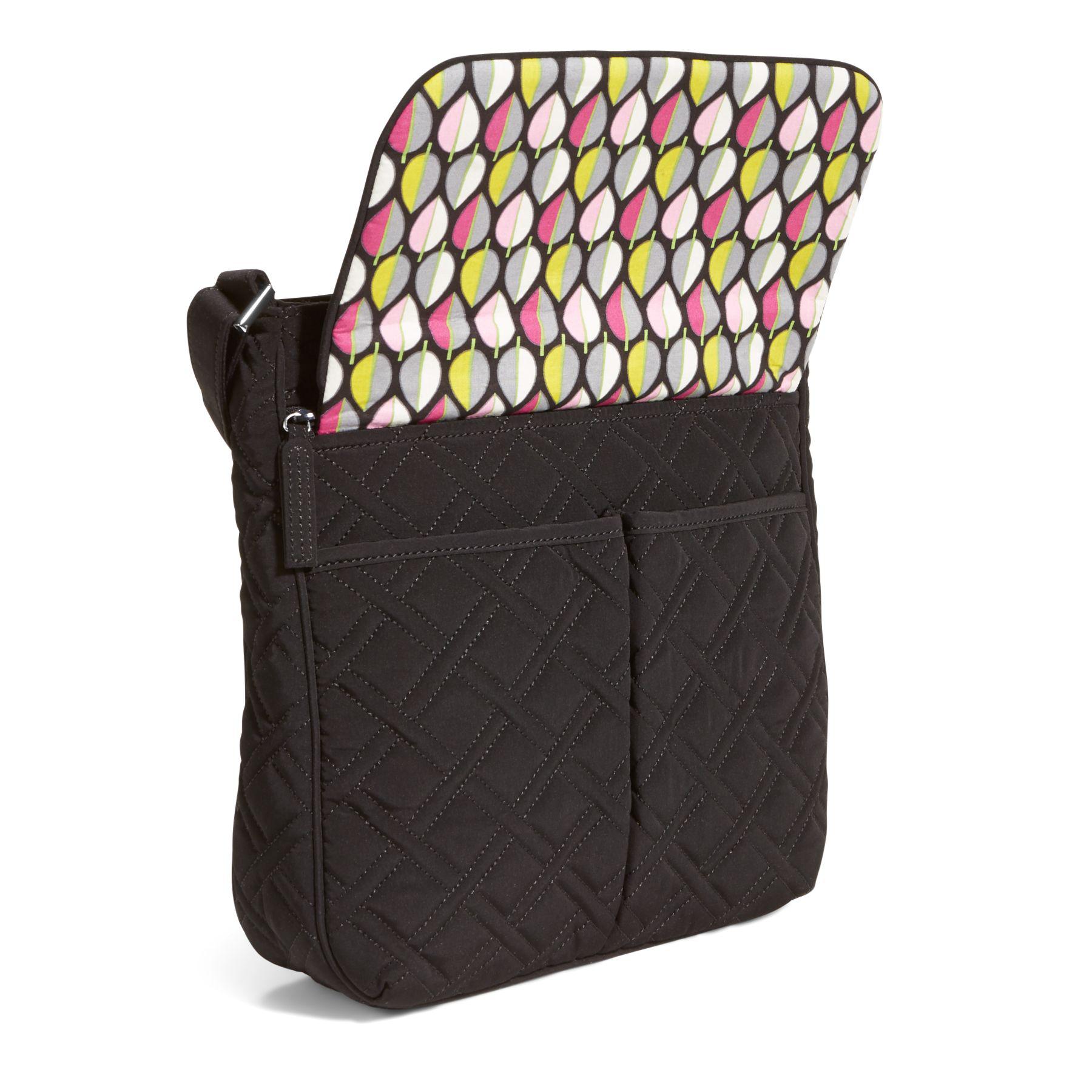 Vera Bradley Double Zip Mailbag Crossbody in Black Lyst
