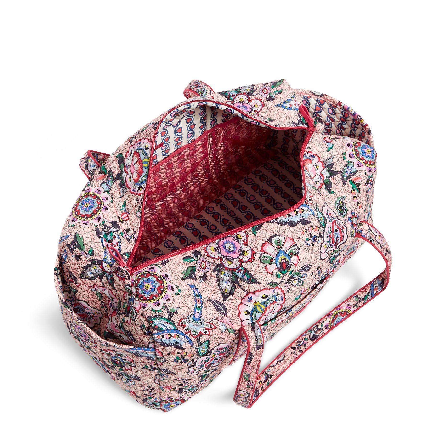 Vera Bradley Cotton Iconic Large Travel Duffel Bag in Pink Lyst