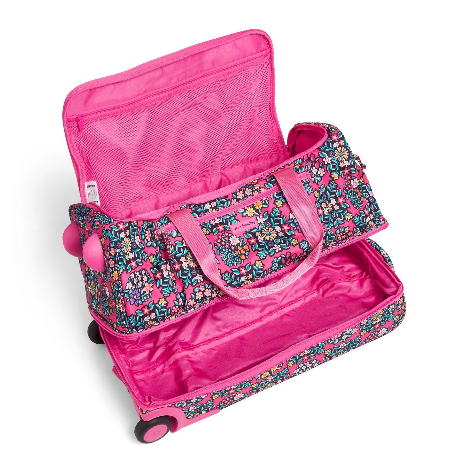 Vera Bradley Lighten Up Foldable Rolling Duffel Bag in Pink Lyst
