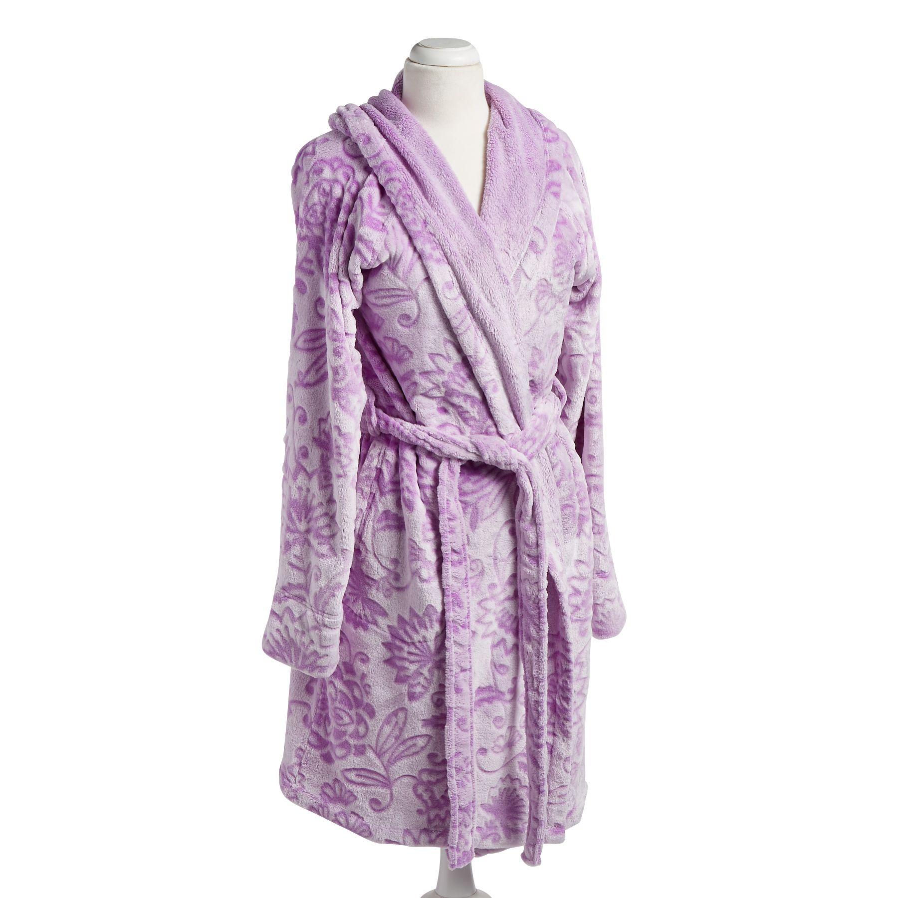 Vera Bradley Fleece Robe in Purple Lyst
