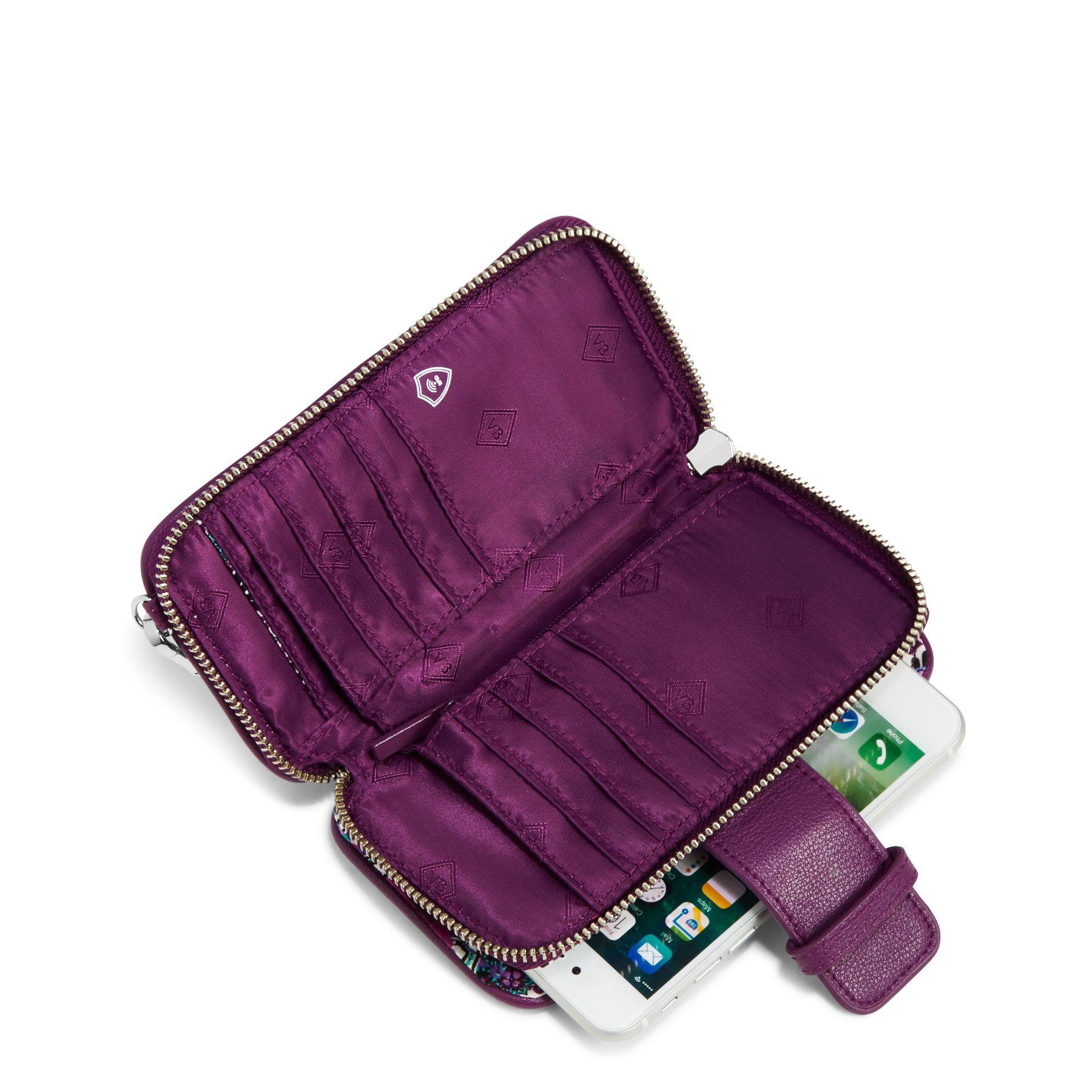 Vera Bradley Cotton Rfid Smartphone Wristlet in Purple Lyst